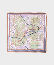 【manipuri】65×65正方形 コラージュサムウェア シルクスカーフ
