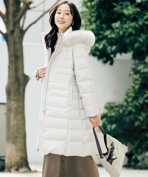 はっ水機能/フード取り外し可/防寒】ロングダウンコート｜アンタイトル