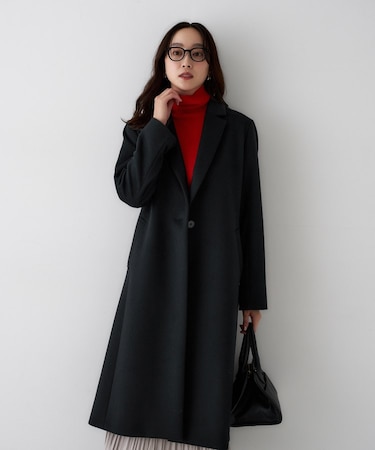 【スタイリッシュ／オンオフ兼用】ウールチェスターコート