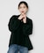 【TORRAZZO DONNA】ニット×ファブリック ハイブリッドブラウス