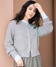 【ラメ風/着映え】ファンシーヤーン カーディガン