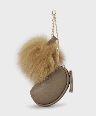 【トレンド／ギフト】ファー＆ポーチチャーム