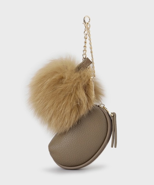 【トレンド／ギフト】ファー＆ポーチチャーム