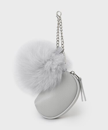 【トレンド/ギフト】ファー&ポーチチャーム