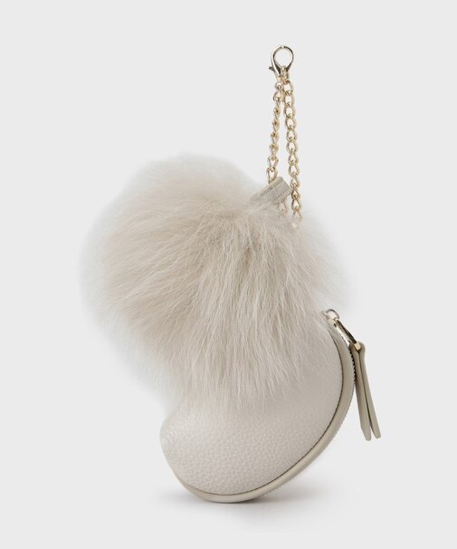 【トレンド/ギフト】ファー&ポーチチャーム