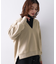 【Liyoca】ソフト裏毛Vネックプルオーバー