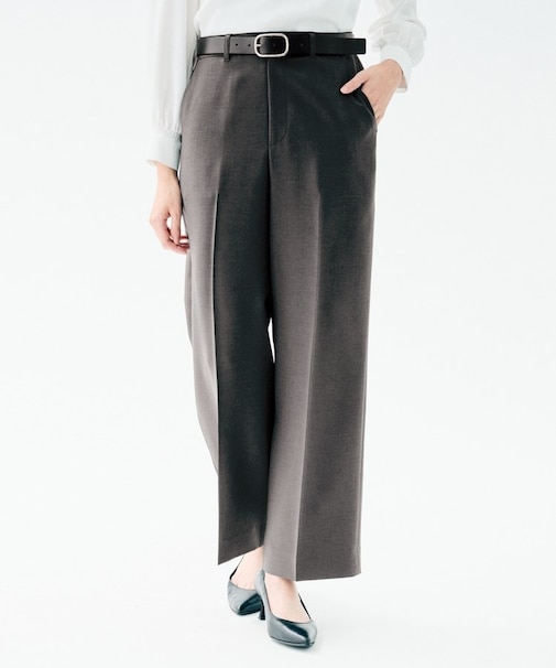 【イージーケア/接触令感/UVカット】エアリー ワイドパンツ