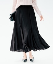 【洗える/セレモニーにも/後ろウエストゴム】ロングスカート