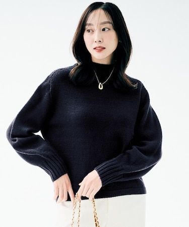 スポンディッシュ ボトルネックプルオーバー