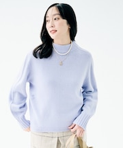 【ゆったりコンパクト】スポンディッシュ ボトルネックプルオーバー