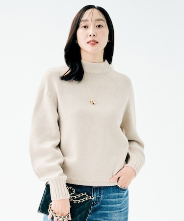 スポンディッシュ ボトルネックプルオーバー