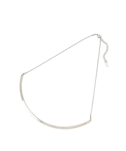 【追加/ステンレス】カーヴィプレートショートネックレス