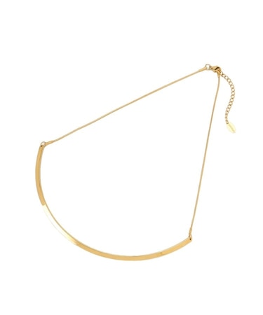 【追加/ステンレス】カーヴィプレートショートネックレス