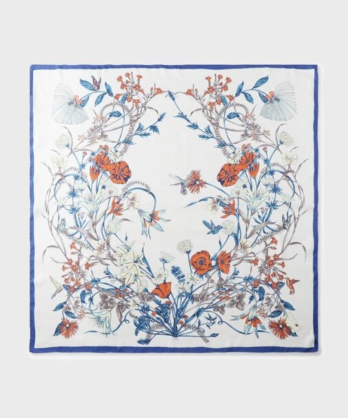 フラワープリントスカーフ