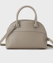 スプリットレザーラウンドボストンバッグ