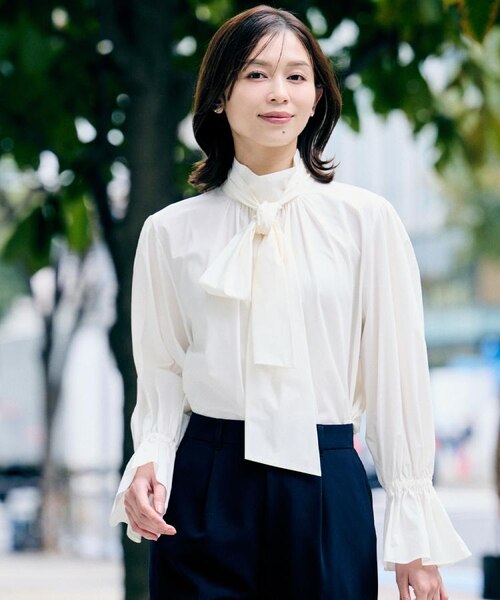 UV機能/はっ水/セレモニー】2WAYボウタイブラウス｜アンタイトルの通販