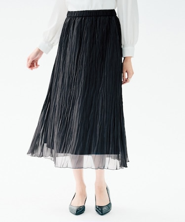 シャイニープリーツスカート