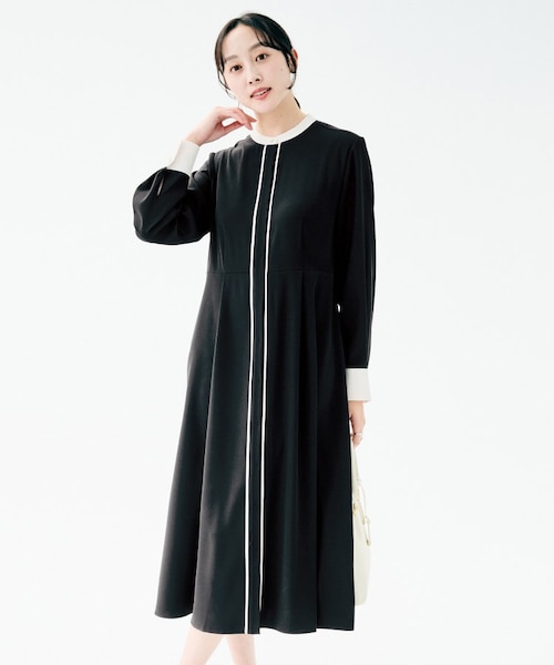 バイカラー ワンピース｜アンタイトルの通販｜&mall（アンドモール