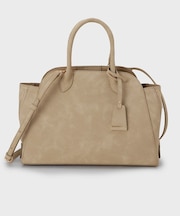 スエード調ZIPトート