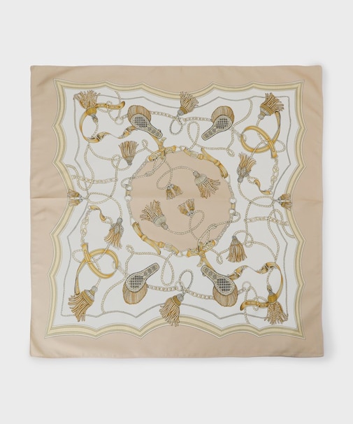 リバータッセルプリントスカーフ