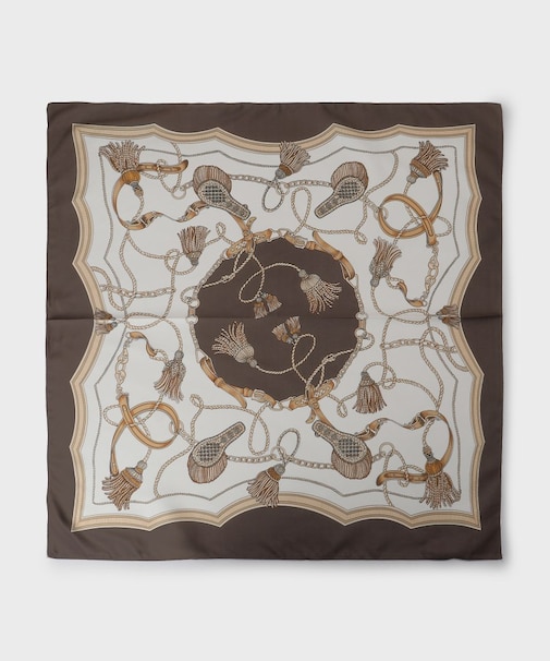 リバータッセルプリントスカーフ