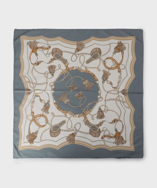 リバータッセルプリントスカーフ