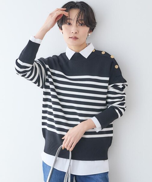 【春先におすすめ/洗える】ミラノリブニット