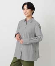 【コットン100/洗える】コットンブロードAラインシャツ