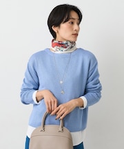 【洗える/光沢感】ファンシーヤーンニット