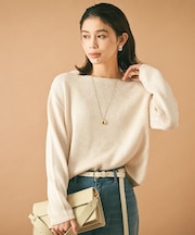 【洗える/光沢感】ファンシーヤーンニット