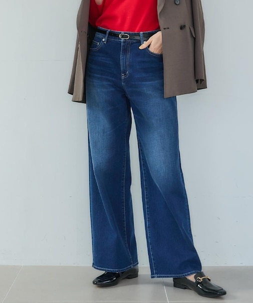 【新作デニム/快適に美シルエット見せ】MAKE×DENIM WIDE