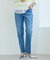【新作デニム/快適に美シルエット見せ】MAKE×DENIMスリムストレート