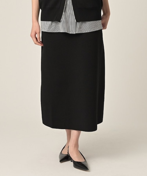 Aラインニットスカート