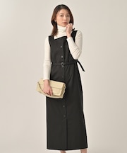 スクエアネックジャンパースカート