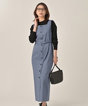 スクエアネックジャンパースカート