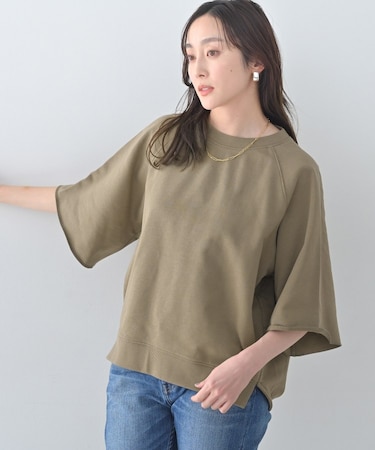 【Liyoca】裏毛ハーフスリーブプルオーバー