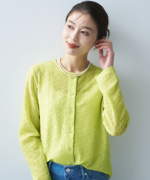 ストレッチレースカーディガン