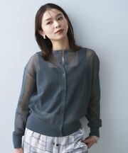 シアーニットカーディガン