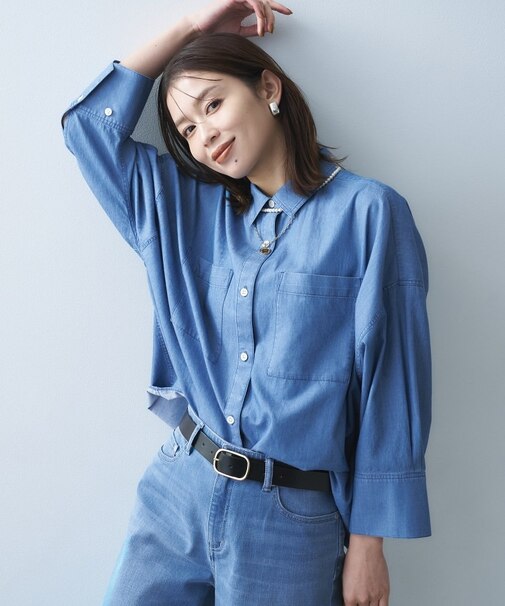 エアリーデニムシャツ