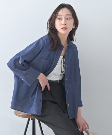エアリーデニムシャツ