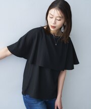 ケープデザインブラウス