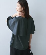 ケープデザインブラウス