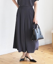 【夏の名品セットアップが今年も登場！/はっ水/遮熱】リラクミスト ガウチョパンツ