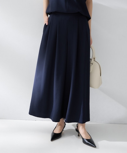 【夏の名品セットアップが今年も登場！/はっ水/遮熱】リラクミスト ガウチョパンツ