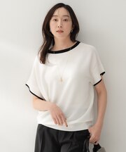 前後2WAYフレンチスリーブニット