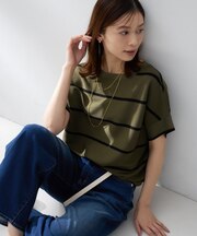 前後2WAYフレンチスリーブニット