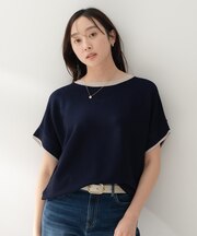 前後2WAYフレンチスリーブニット