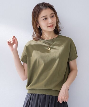 【9色展開/アンサンブル可/洗える】コットンベーシックニット
