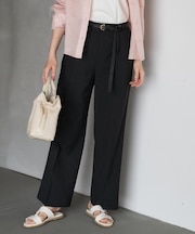 【セットアップ可/UVカット/接触冷感/遮熱/通気性】スラブワイドパンツ