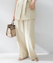 スラブワイドパンツ